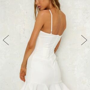 Hello Molly size xs Velvet Rose white dress